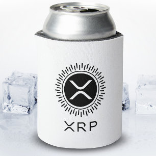 XRP Cryptocurrency Crypto Decorative Circle Logo Can Cooler