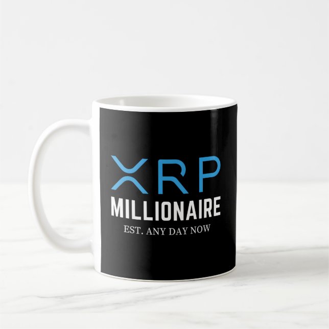 Xrp Cryptocurrency Millionaire Coffee Mug (Left)