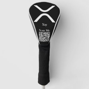 XRP cryptocurrency Qr code Golf Head Cover