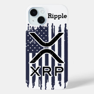 XRP Cryptocurrency USA American iPhone 15 Case