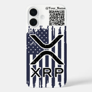 XRP Cryptocurrency USA American- Qr code iPhone 16 Case