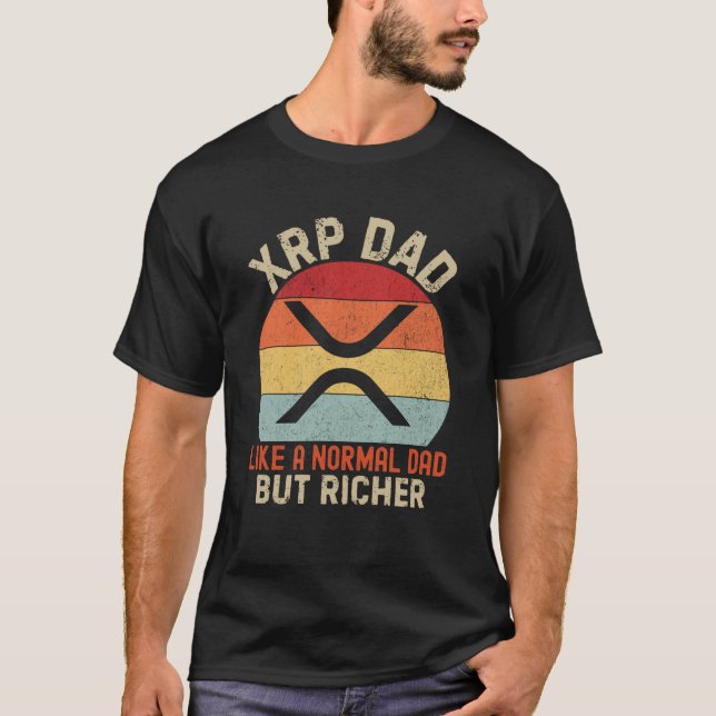 XRP Dad Crypto Merchandise Definition T-Shirt (Front)