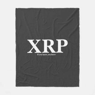 XRP If you know, you know  Fleece Blanket