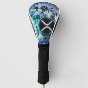 XRP light bubbles Golf Head Cover