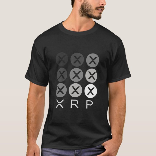 XRP Logo Crypto Grid T-Shirt (Front)
