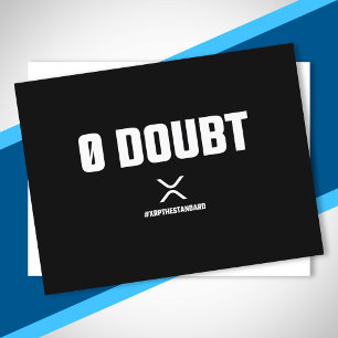 XRP Meme Crypto Cryptocurrency 0 Doubt Quote Postcard
