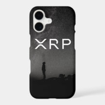 XRP Ripple black grey milky way phone case