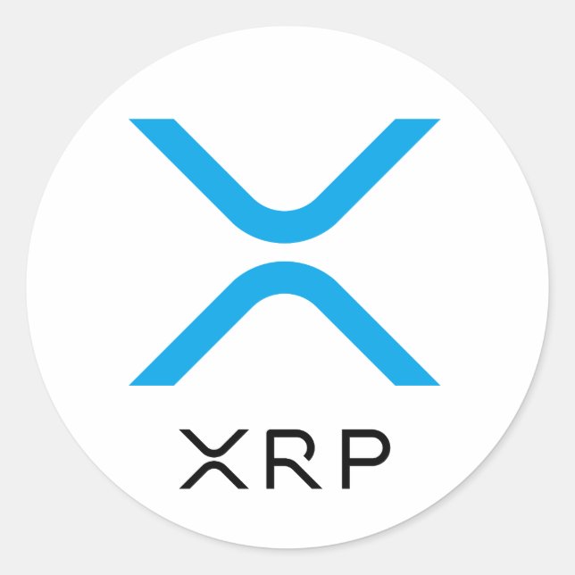 XRP Ripple Blue & Black Logo | Stickers (Front)