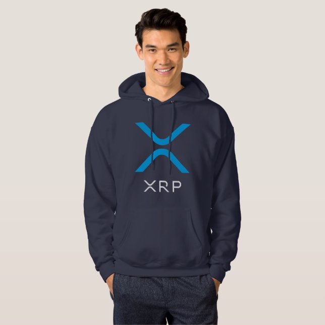 XRP Ripple Blue & White Logo | Hoodie (Front Full)