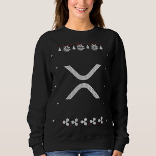 XRP Ripple Crypto Currency Altcoin Ugly Christmas Sweatshirt