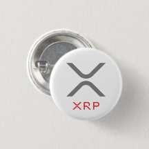 XRP Ripple Grey & Red Logo | Button