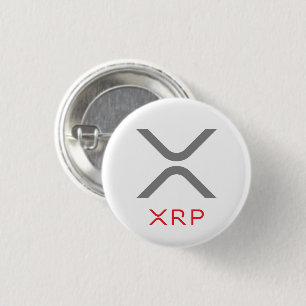 XRP Ripple Grey & Red Logo   Button