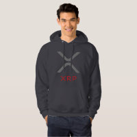 XRP Ripple Grey & Red Logo | Hoodie