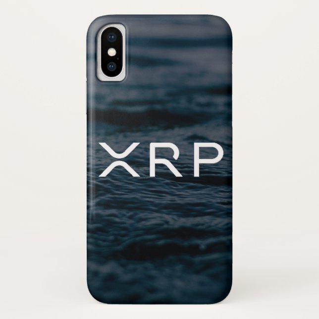 XRP Ripple water white customisable phone case (Back)