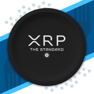 XRP The Standard Quote Crypto Meme Cryptocurrency Paper Plate