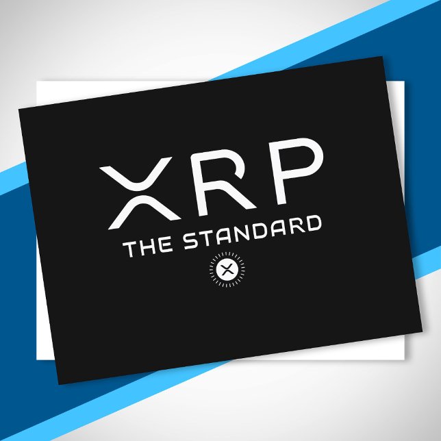 XRP The Standard Quote Crypto Meme Cryptocurrency Postcard (Creator Uploaded)