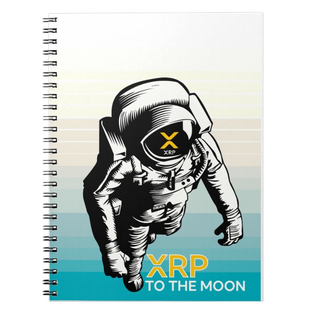 XRP TO THE MOON - XRP cryptocurrency  Notebook (Front)