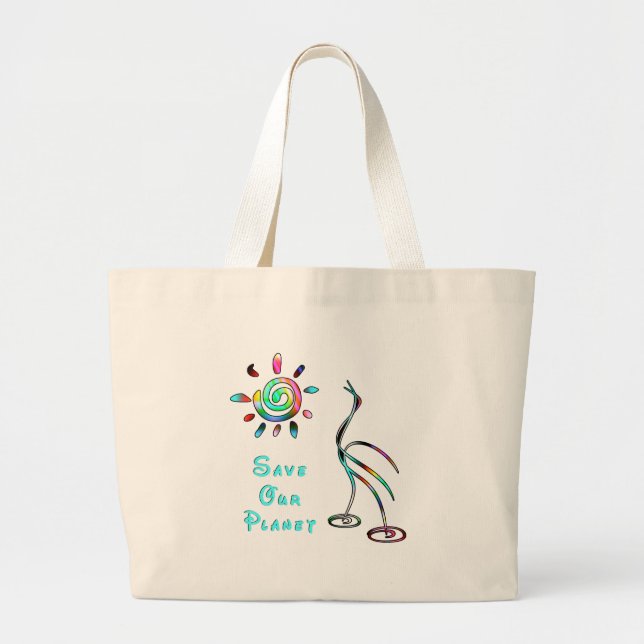 xSave Our Planet Large Tote Bag (Front)