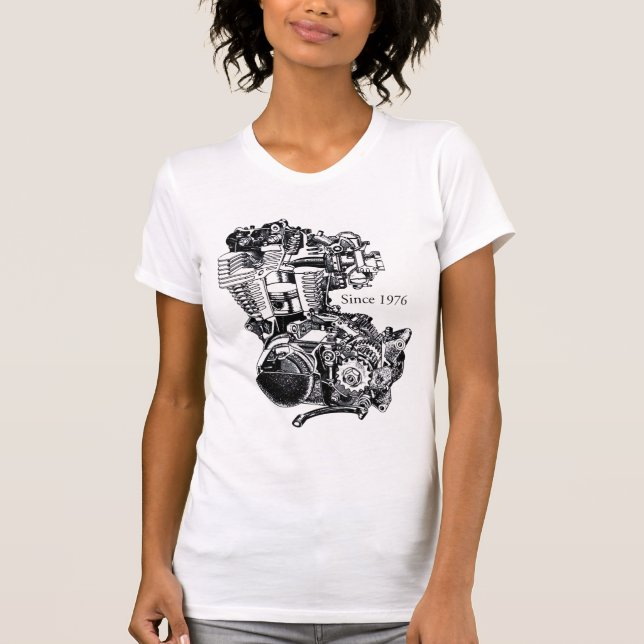 XT 500 engine T-Shirt (Front)