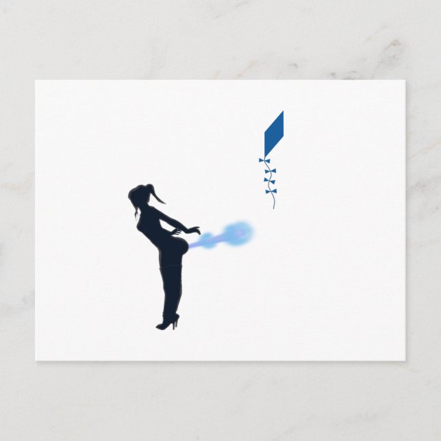 xtreme kite flying postcard (Front)