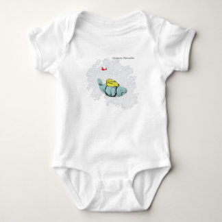 Xtreme Manatee Skydiving Baby Bodysuit