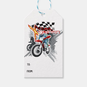 Xtreme Motocross Racing Sport Gift Tags