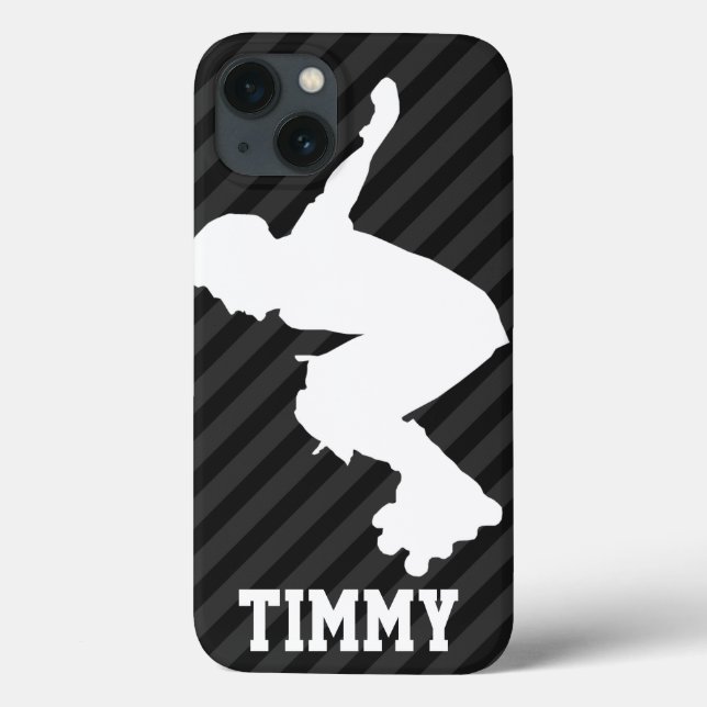 Xtreme Skating; Black & Dark Grey Stripes Case-Mate iPhone Case (Back)