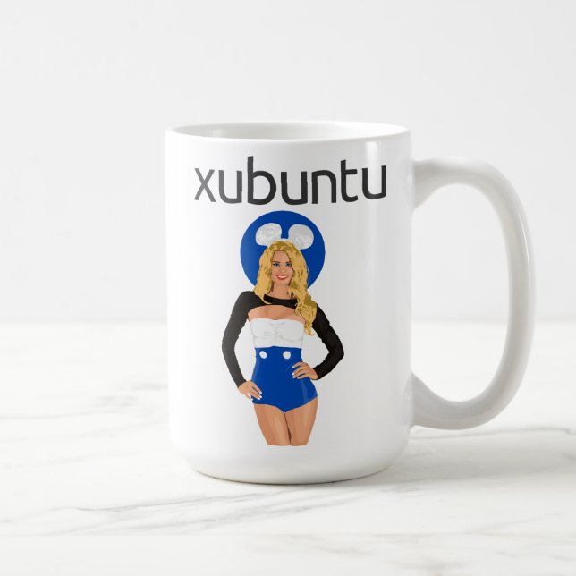 Xubuntu Girl Mug! Coffee Mug (Right)