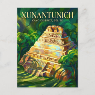 Xunantunich Mayan Ruins Belize Postcard