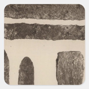 XV Iron implements, So California Square Sticker