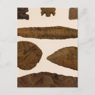 XVI Stone implements, New Mexico Postcard