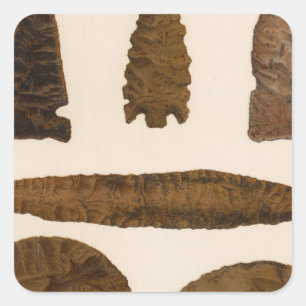 XVI Stone implements, New Mexico Square Sticker