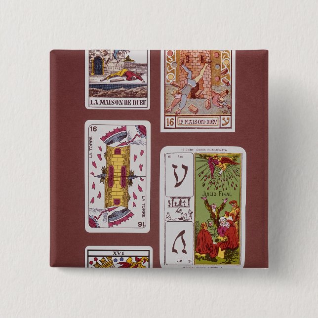 XVI The Tower of Destruction 15 Cm Square Badge (Front)