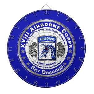 XVIII Airborne Corps Sky Dragons Dartboard