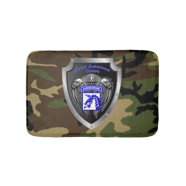 XVIII Airborne Corps Veteran Bath Mat (Front)