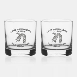 XVIII AIRBORNE CORPS WHISKEY GLASS