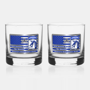XVIII AIRBORNE CORPS WHISKEY GLASS
