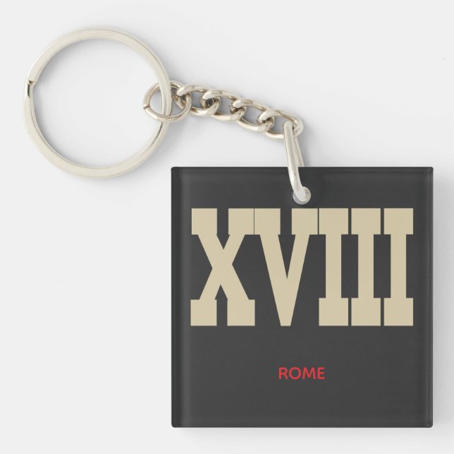 XVIII KEY RING (Front)