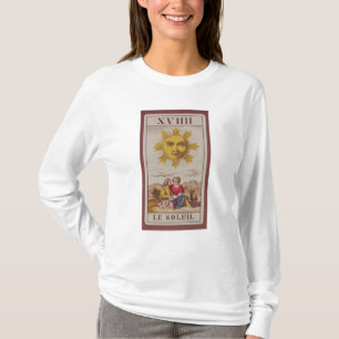 XVIIII Le Soleil, French tarot card of the Sun T-Shirt