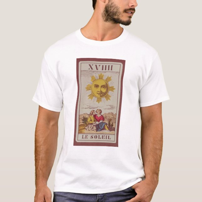 XVIIII Le Soleil, French tarot card of the Sun T-Shirt (Front)
