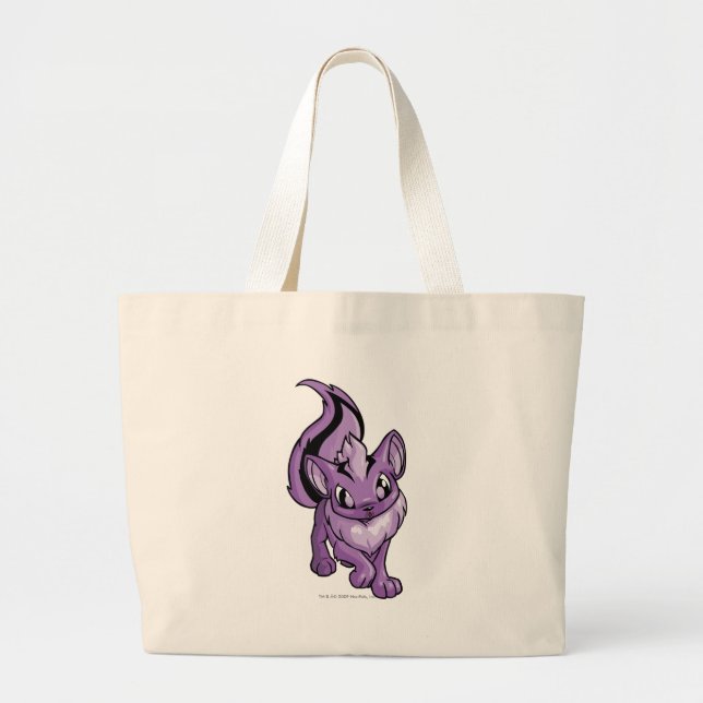Xweetok Purple Large Tote Bag (Front)