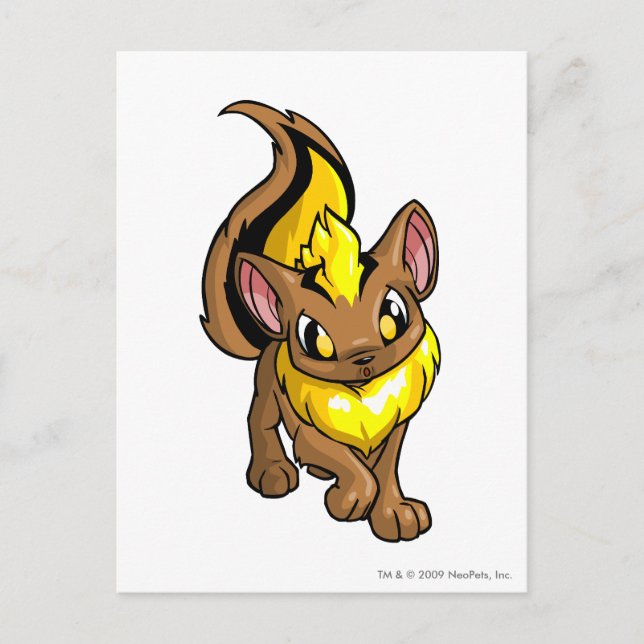 Xweetok Yellow Postcard (Front)