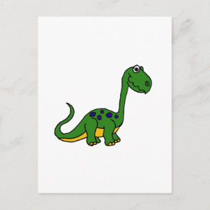 XX- Adorable Cute Dinosaur Cartoon Postcard