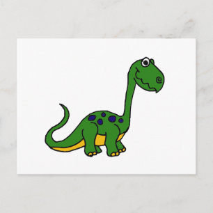 XX- Adorable Cute Dinosaur Cartoon Postcard
