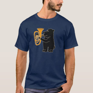 XX- Black Bear Playing Tuba T-Shirt
