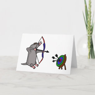 XX- Blind Mole in Archery Competition Card