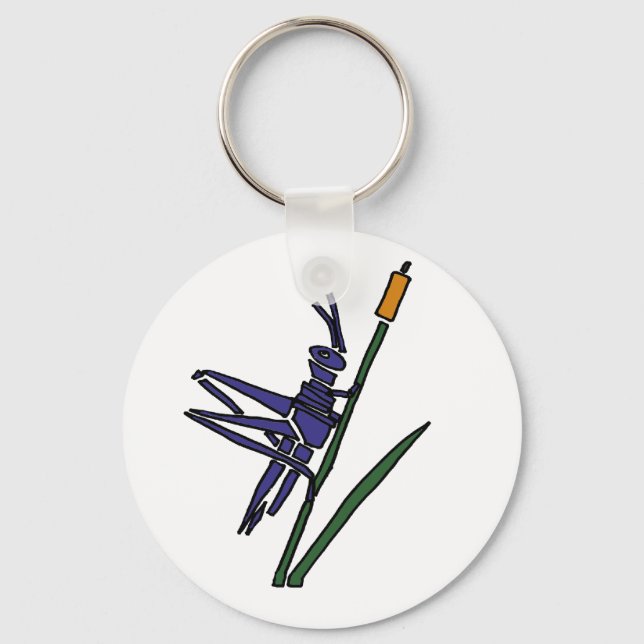 XX- Cricket Abstract Art Key Ring (Front)