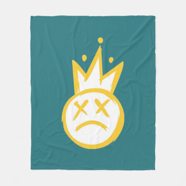 xx Eyes Face Fleece Blanket (Front)