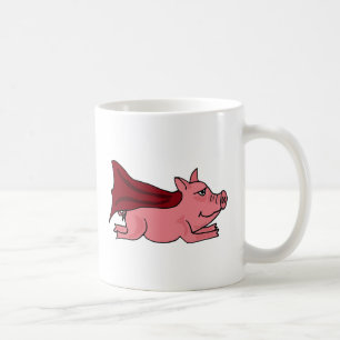 XX- Flying Super Pig Cartoon Coffee Mug