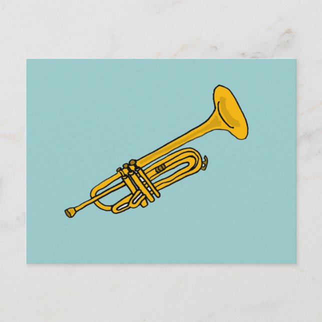 XX- Fun Trumpet Cartoon Postcard (Front)